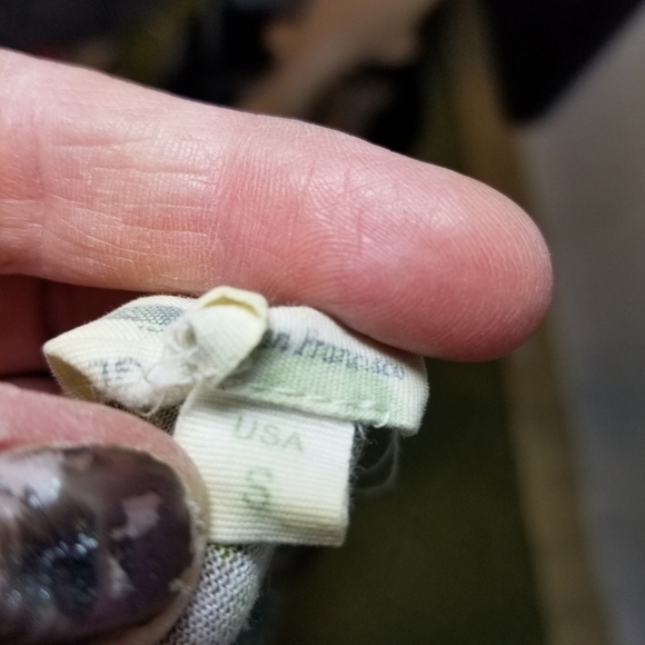 Anthropologie Weston Wear floral shirred mixed fabric top - Picture 4 of 6